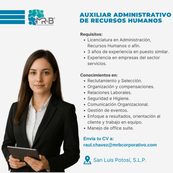 Auxiliar administrativo de recursos humanos