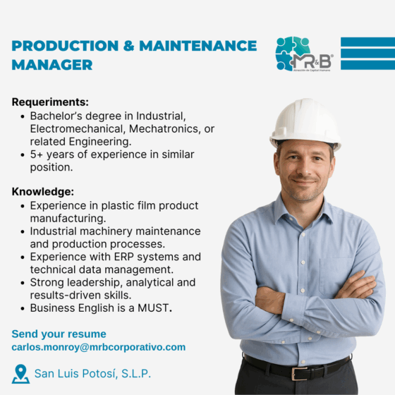 Production & Maintenance Manager