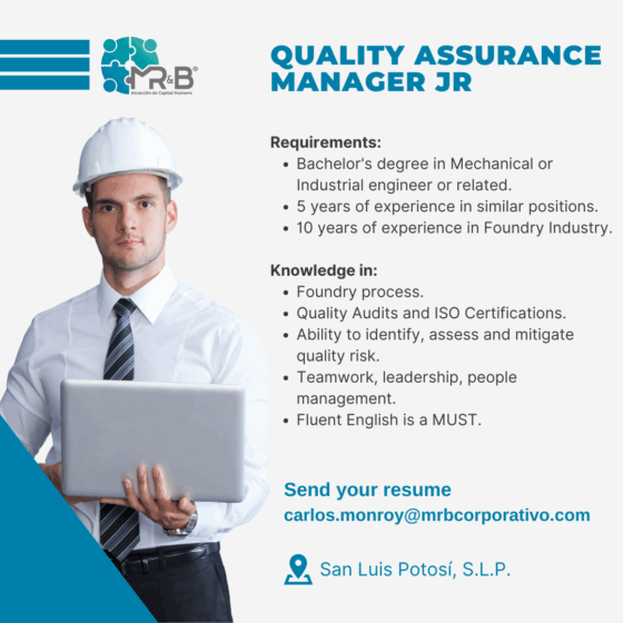 Quality Assurance Manager Jr